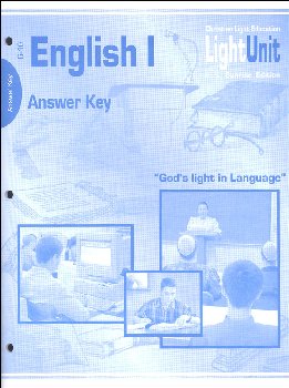 English I LightUnit Answer Key 6-10 Sunrise Edition