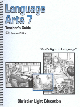 Language Arts 700 Teacher's Guide Sunrise Edition