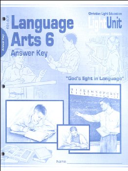 Language Arts LightUnit 601-605 Answer Key Sunrise Edition