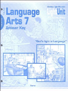 Language Arts LightUnit 706-710 Answer Key Sunrise Edition