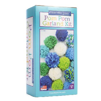 Pompom Garland Kit by Friendly Loom - Blue