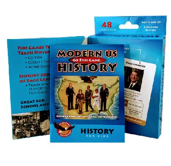 Modern US History Go Fish Game with History Booklet