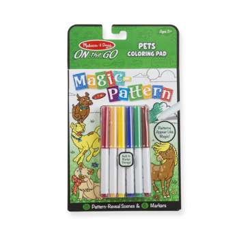 Magic-Pattern Coloring Pad On the Go Pets