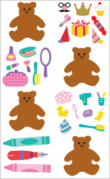 Dress Up Bears Stickers