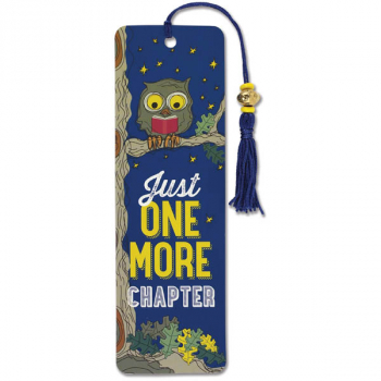 Just One More Chapter Beaded Bookmark