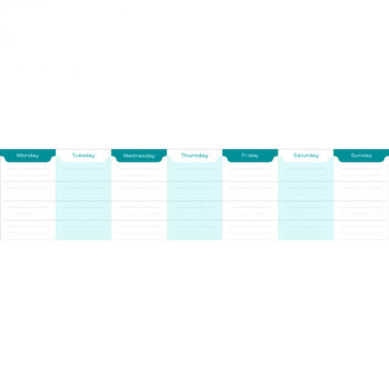 Weekly Planner Keyboard Pad (60 sheets)