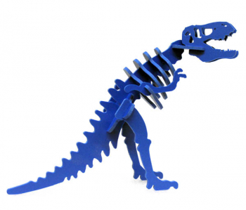 Larry the Tyrannosaurus Rex Mini 3D Puzzle - Blue
