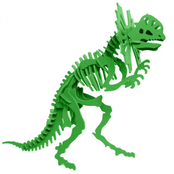 Libby the Dilophosaurus 3D Puzzle - Green