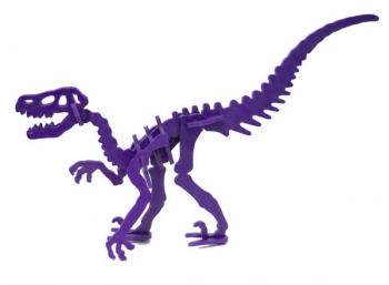 Moe the Velociraptor Mini 3D Puzzle - Purple