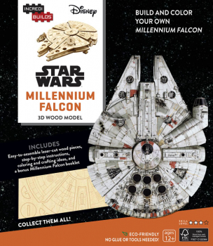 Star Wars Millennium Falcon Book and 3D Wood Model