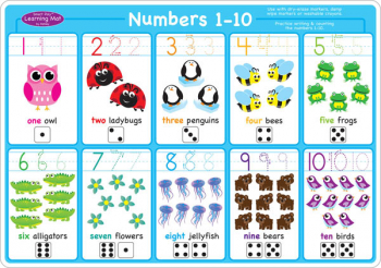 Numbers 1-10 Smart Poly Learning Mat