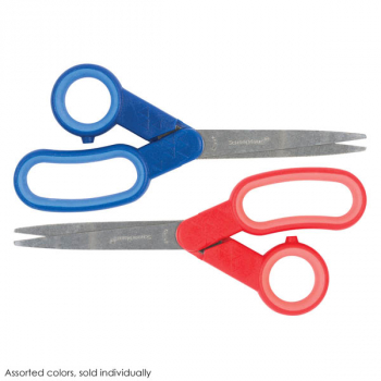 SchoolWorks Softgrip Pointed-Tip 7" Student Scissors