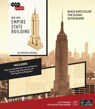 New York: Empire State Building 3D Wood Model (Monument Collection)