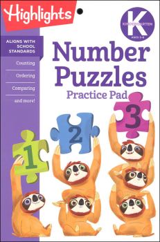 Kindergarten Number Puzzle Practice Pad