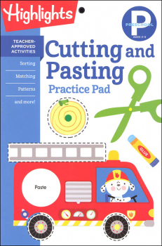 Preschool Cutting and Pasting Practice Pad