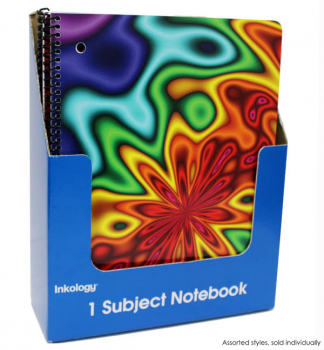 Color Slicks II 1 Subject Spiral Notebook