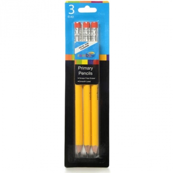 Jumbo Primary Yellow Pencils (3 Pack)