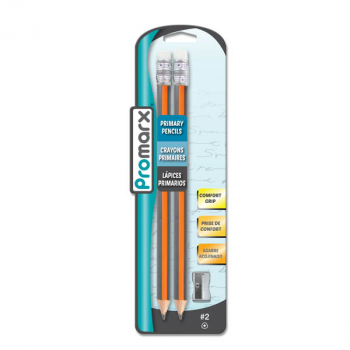 Jumbo Triangular Pencils with Clear Sharpener (2 Pack)