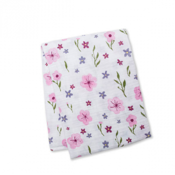 Lovely Floral Swaddling Blanket