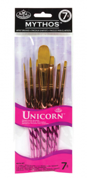 Mythos Unicorn Golden Taklon Brush Set (7 piece)