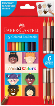 World Colors Eco Pencils - set of 15