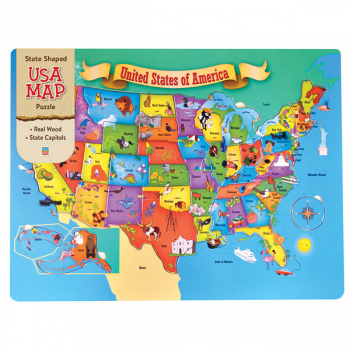 United States of America Map Wood Puzzle
