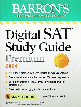 Barron's SAT Study Guide Premium 2023 with 8 Practice Tests + Comprehensive Review + Online Practice