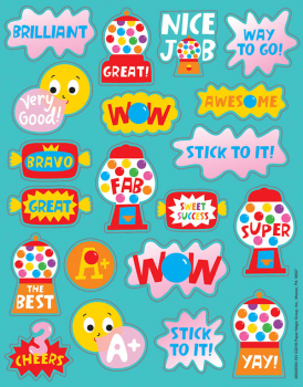 Bubble Gum Scented Stickers