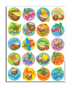Coconut Scented Stickers