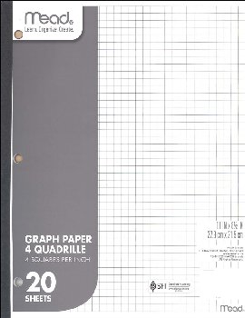Mead Graph Paper (4 squares per inch)