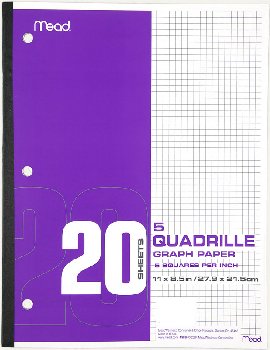 Mead Graph Paper Tablet (5 squares per inch)