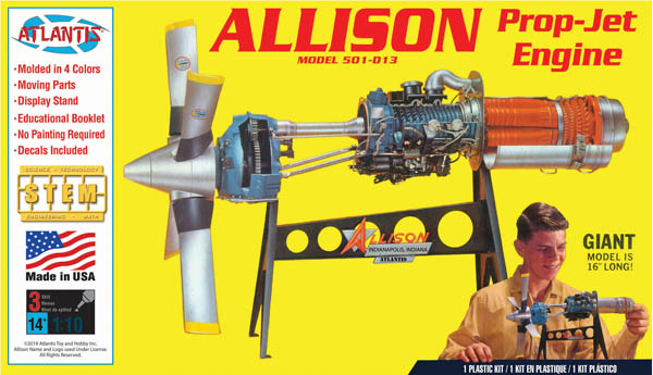 Allison Prop Jet 501-D13 Engine Model