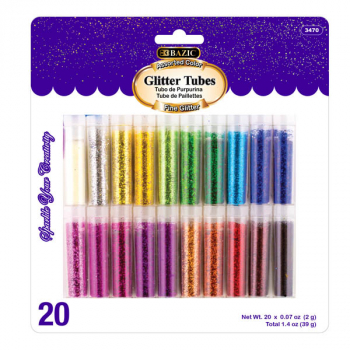 Glitter Tubes 2g (20 pack)
