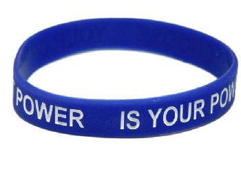 Your Greatest Power Is Your Power to Choose Bracelet - Blue Adult Size