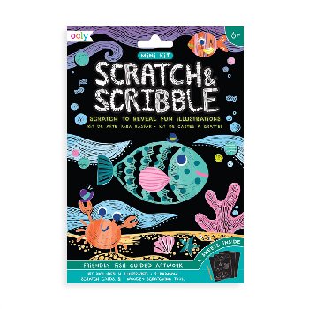 Scratch & Scribble Mini Kit - Friendly Fish