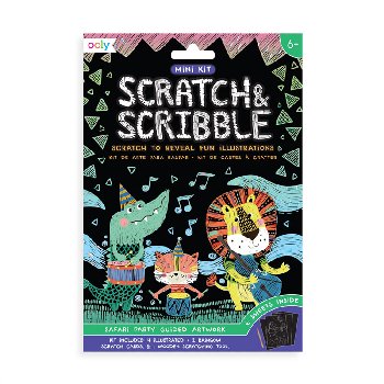 Scratch & Scribble Mini Kit - Safari Party