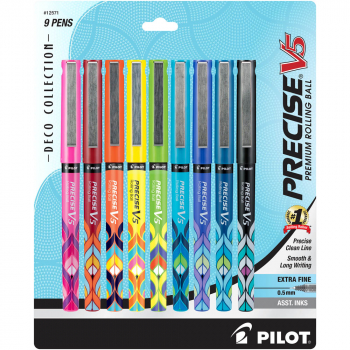 Precise V5 Deco Extra Fine Pens (assorted 9 pack)