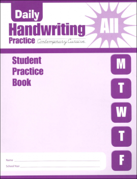 Daily Handwriting Practice Contemporary Cursive - Individual Student Workbook