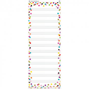 14 Pocket Daily Schedule Pocket Chart - Confetti