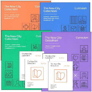 New City Catechism Curriculum (includes 3 lesson vols, resource book, 4 copies New City Catechism for Kids)