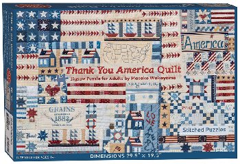 Thank You America Quilt Jigsaw Puzzle for Adults (1000 piece)