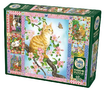 Blossoms and Kittens Quilt (1000 piece)