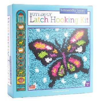 Butterfly Latch Hooking Kit by Friendly Loom