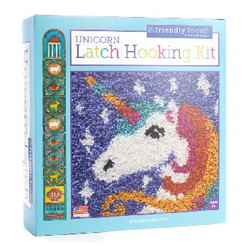 Unicorn Latch Hooking Kit by Friendly Loom