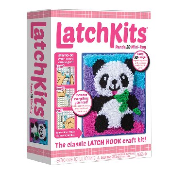 LatchKits Panda 3D Mini-Rug Kit
