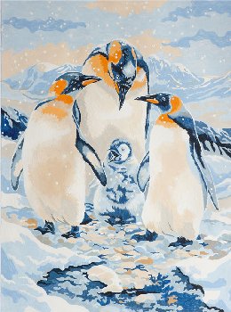 Painting By Numbers - Penguin Family (Jr Small)