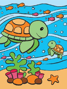 Painting By Numbers - Sea Turtles