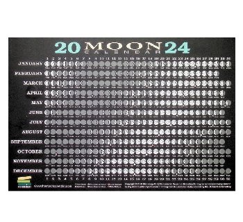 2024 Moon Calendar Card