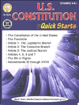U.S. Constitution Quick Starts Workbook