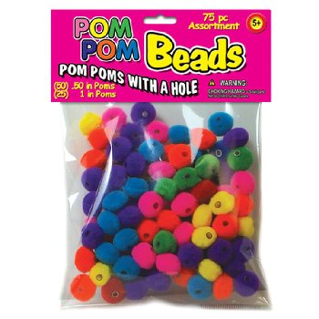 Pom Beads (1/2" & 1" assorted colors)